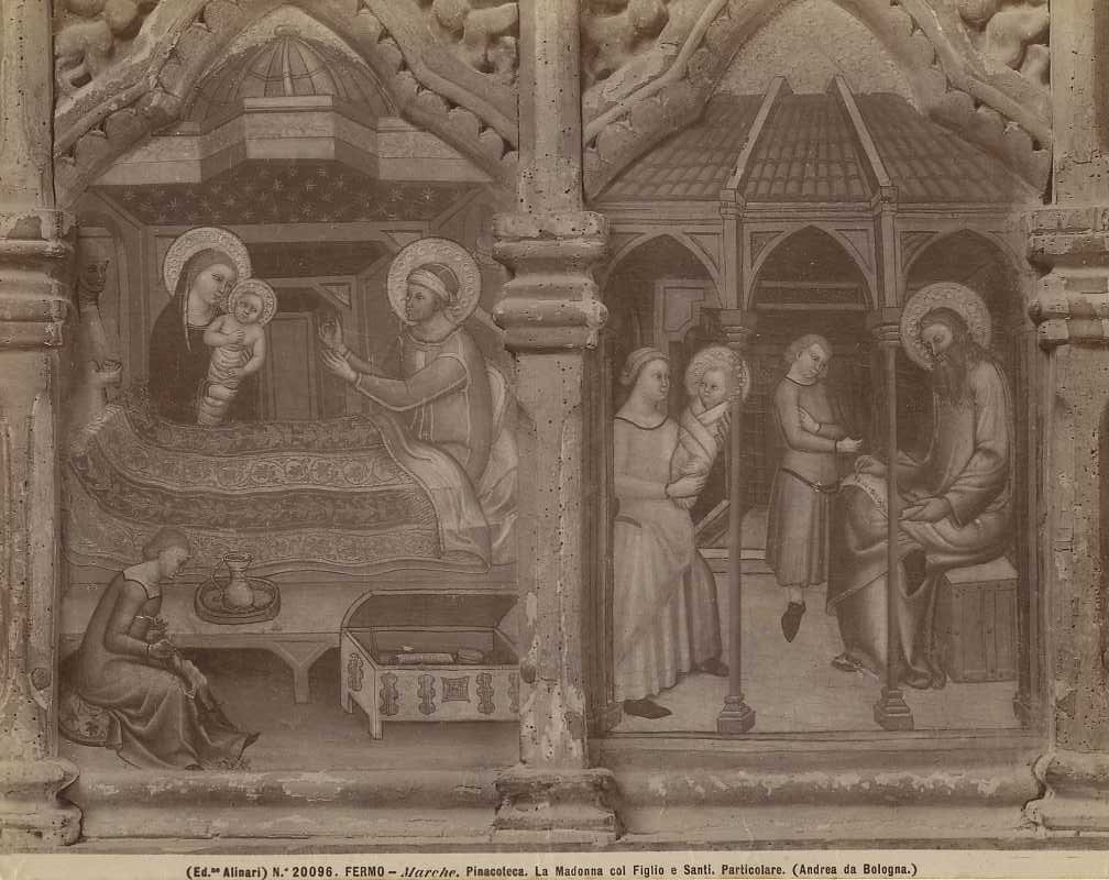 Dipinti - Madonna col Bambino e Santi (positivo) di de' Bartoli, Andrea, F.lli Alinari (ditta), F.lli Alinari S.p.A. - Istituto di Edizioni Artistiche - Firenze (ditta) (XIX/ XX)