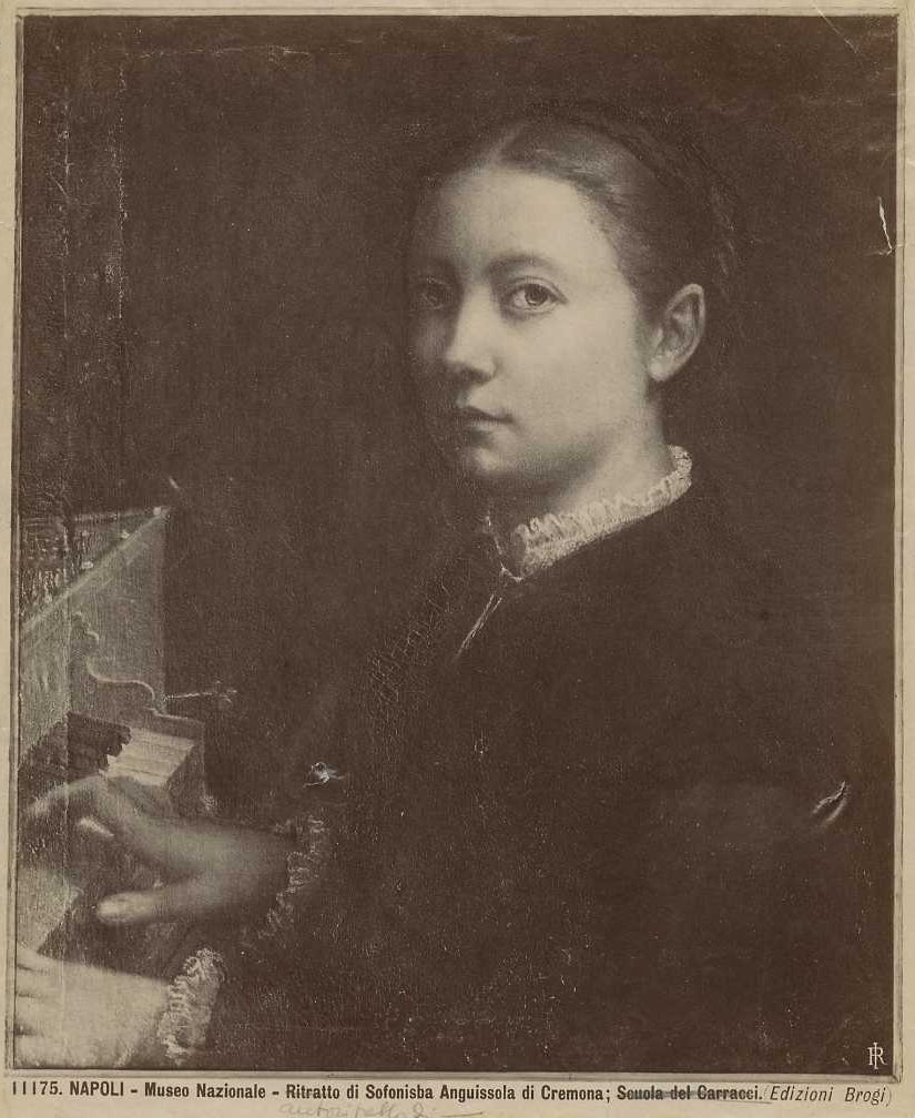 Anguissola, S./ Autoritratto di Sofonisba Anguissola/ Napoli/ Museo di Capodimonte (positivo) di Anguissola, Sofonisba, Brogi, Giacomo (ditta) - scuola carraccesca (XIX/ XX)