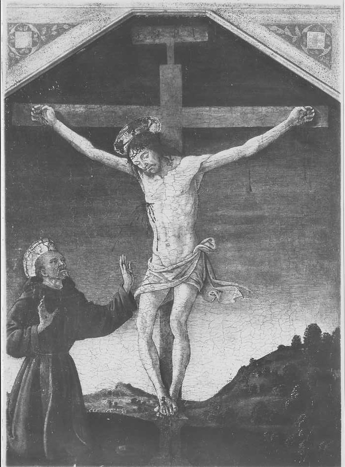 Dipinti - Crocifissione (positivo) di Croci, Enea (ditta) - scuola romana (XX)