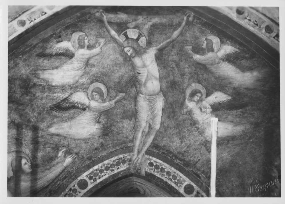 Pietro da Rimini/ Crocifissione, part. con Cristo e angeli/ Ravenna/ Museo Nazionale (positivo) di Pietro da Rimini, Trapani, Umberto (XX)
