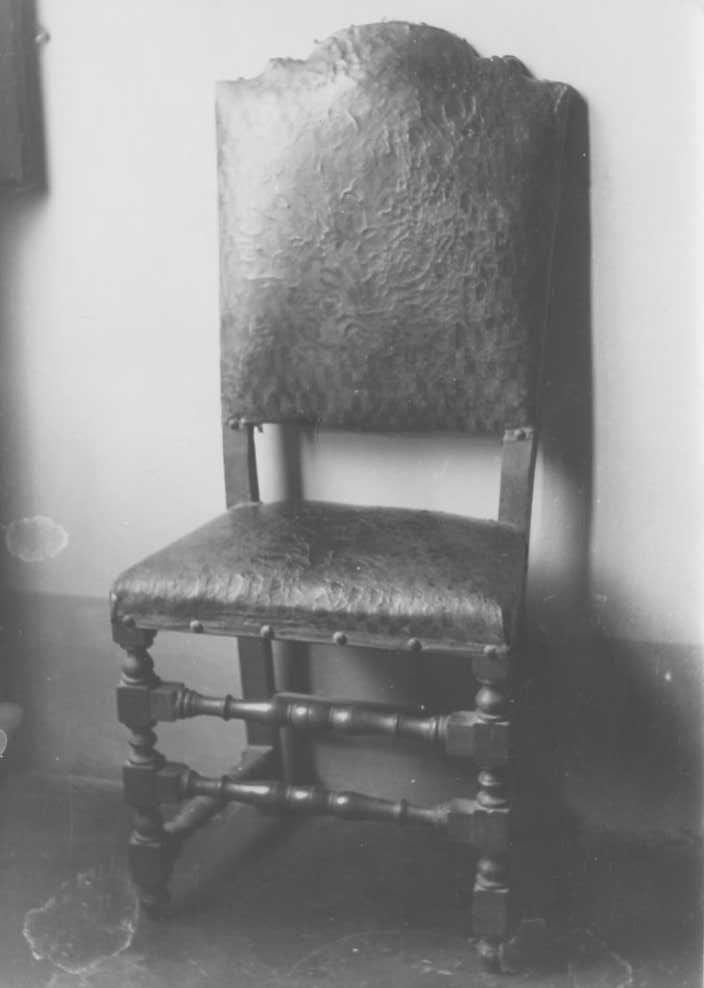 Seggiolina romagnola del 1600/ Santarcangelo di Romagna/ Casa Nadiani/ Via massari 1 (positivo) di Anonimo - ambito romagnolo (XX)