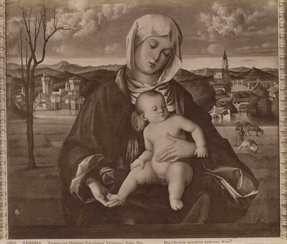 Domenico Veneziano/ Vergine col Bambino/ Venezia/ Palazzo Ducale (positivo) di Domenico Veneziano, Anderson, Domenico (XX)