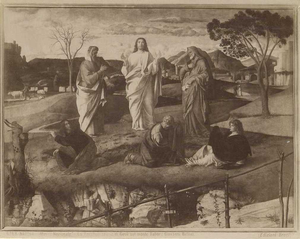 Dipinti - La Trasfigurazione (positivo) di Bellini, Giovanni, Brogi, Giacomo (ditta) (XIX/ XX)