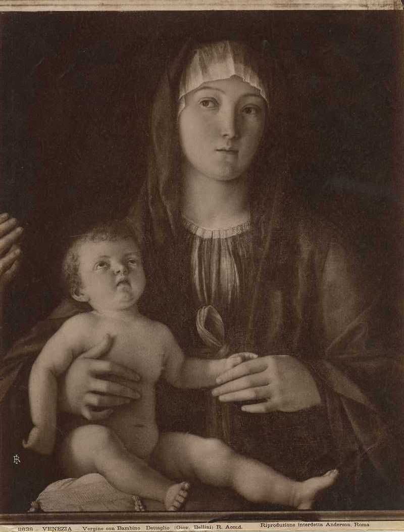 Bellini, G./ Madonna col Bambino, S.Caterina e la Maddalena, part./ Venezia/ Gallerie dell'Accademia (positivo) di Bellini, Giovanni, Anderson, Domenico (XX)