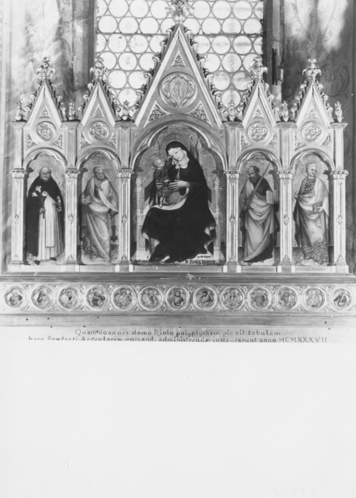 Giovanni da Riolo/ Polittico/ Imola/ Chiesa di S.Domenico (positivo) di Giovanni da Riolo, G.F.S (XX)