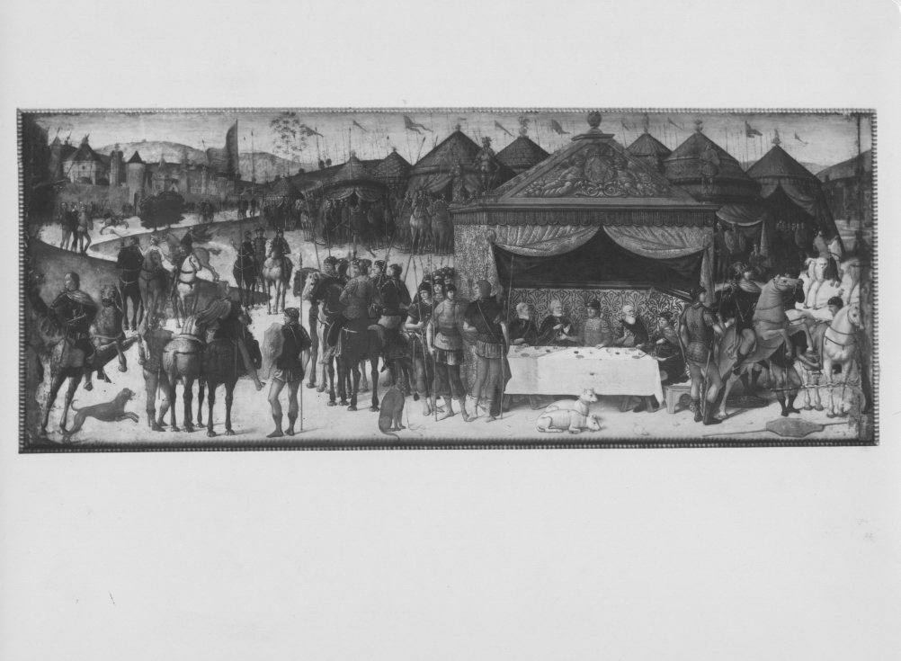 Dipinti - Storie di Lucrezia (positivo) di Tucci, Biagio d'Antonio (attr), Utili, Giovan Battista (attr), Fiorentini, P (XX)