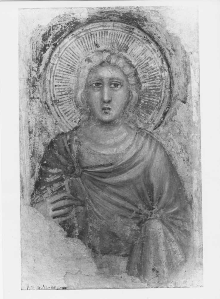 Affreschi - Santo (positivo) di Pietro da Rimini, Anonimo (XX)