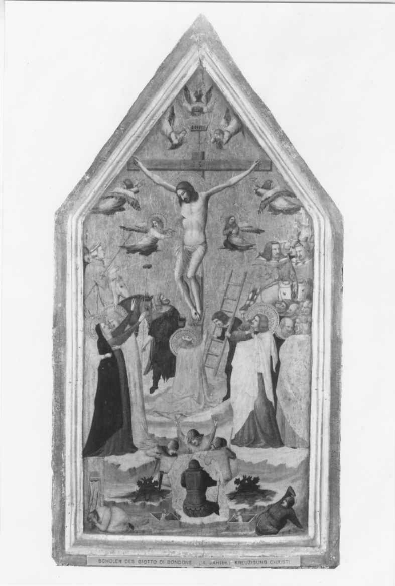 Tavole - Crocifissione (positivo) di Pietro da Rimini, Erunde der Kunsthalle (XX)