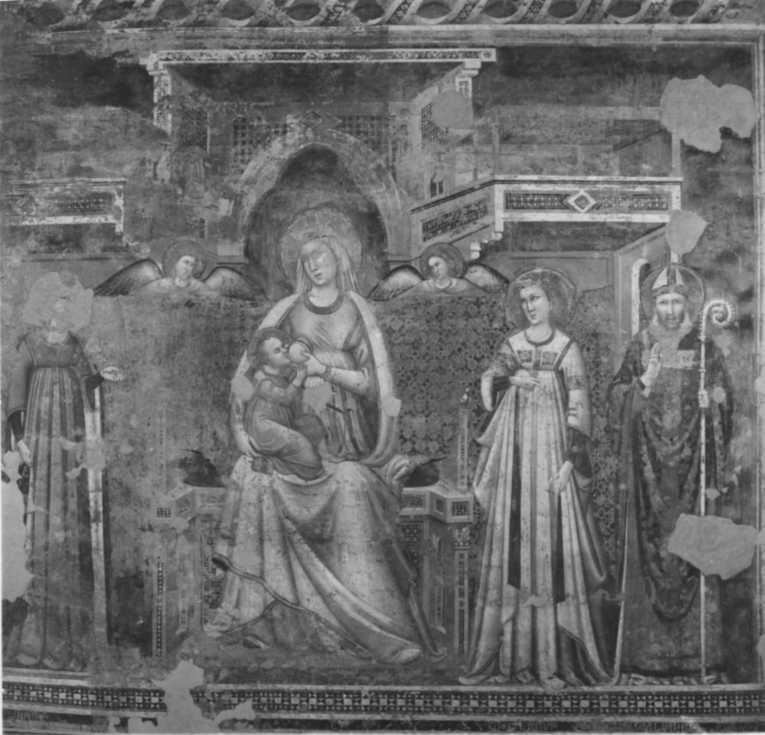 Maestro di S. Emiliano/ Madonna in trono e Santi/ Pinacoteca Civica/ Fabriano (positivo) di Maestro di S. Emiliano, Archivio Fotografico Soprintendenza delle Marche - Urbino (XX)