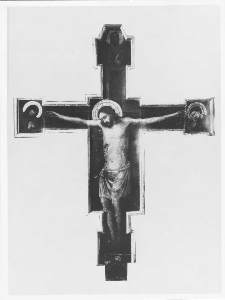 Giovanni da Rimini/ Cristo Crocifisso/ Chiesa di San Lorenzo/ Talamello (positivo) di Giovanni da Rimini, Gabinetto Fotografico Soprintendenza (XX)