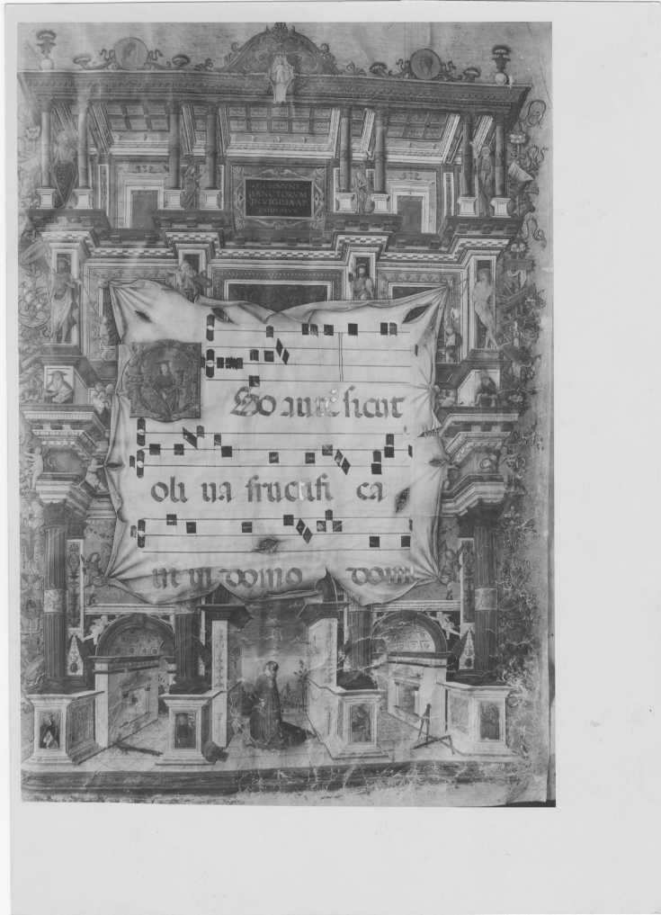 Anonimo/ Annunciazione e Santi/ Biblioteca Malatestiana/ Cesena (positivo) di Zoli (XIX/ XX)