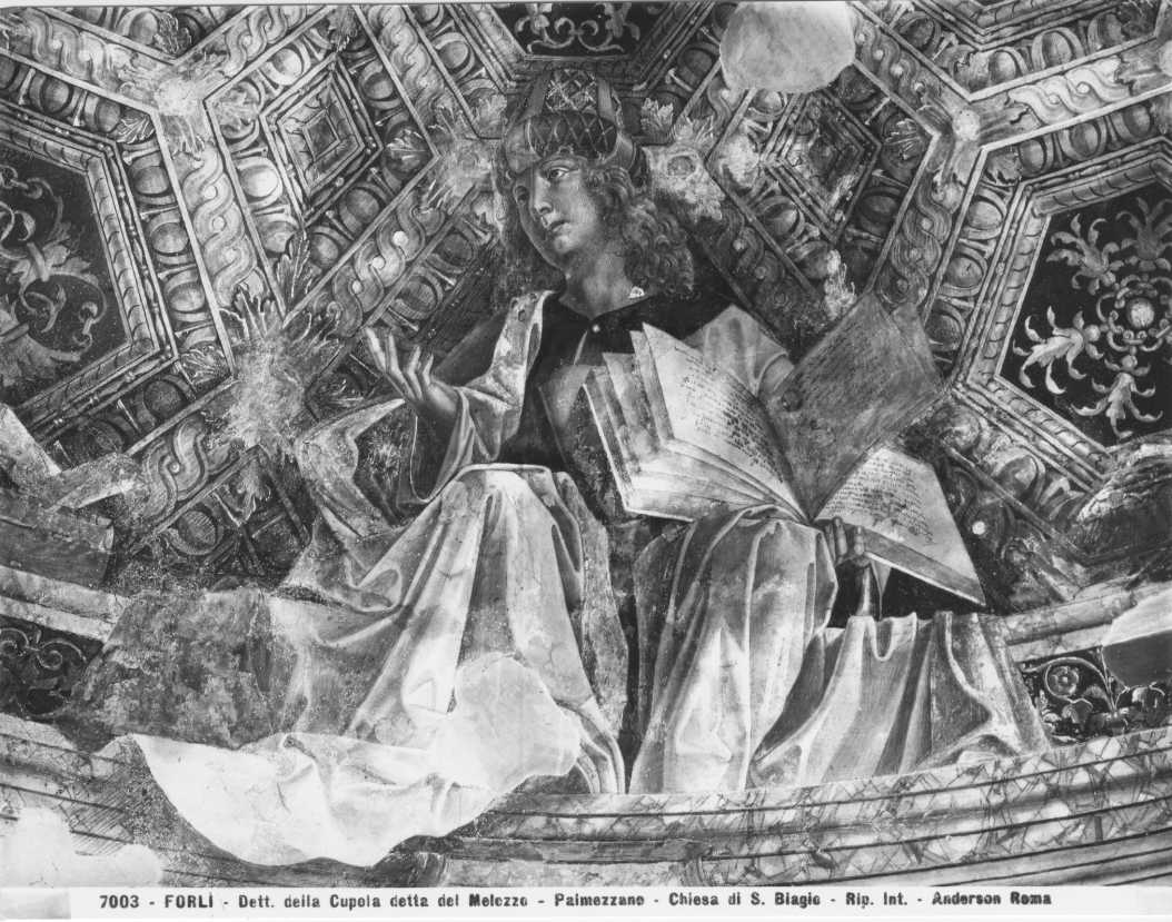 Affreschi - Un profeta (positivo) di Palmezzano, Marco, Melozzo da Forlì, Anderson, Domenico (XX)