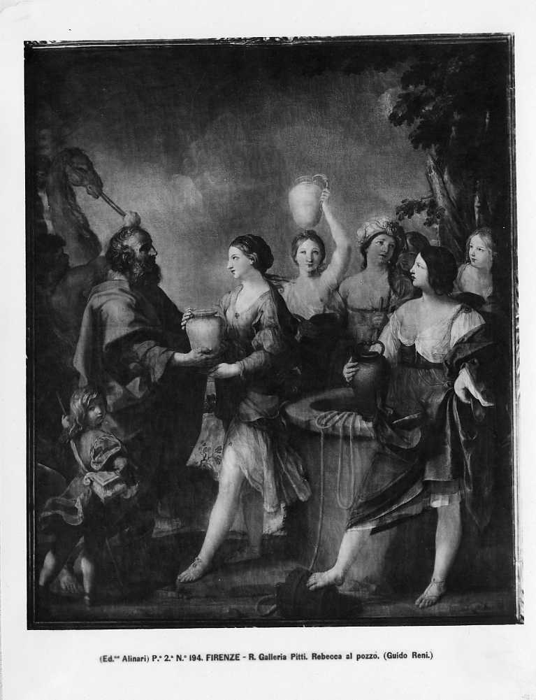 Dipinti - Incontro di Rebecca ed Eleazaro (positivo) di Reni, Guido, F.lli Alinari S.p.A. - Istituto Edizioni Artistiche - Firenze (ditta), Alinari, Fratelli (ditta) (XX)