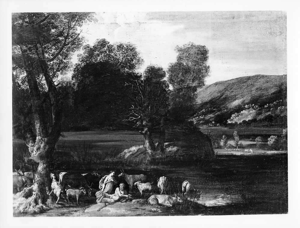 Tassi, A./ Paesaggio con Diana e Pan/ Roma/ Galleria Nazionale d'Arte Antica (positivo) di Tassi, Agostino, Villani & Figli (ditta) (XX)