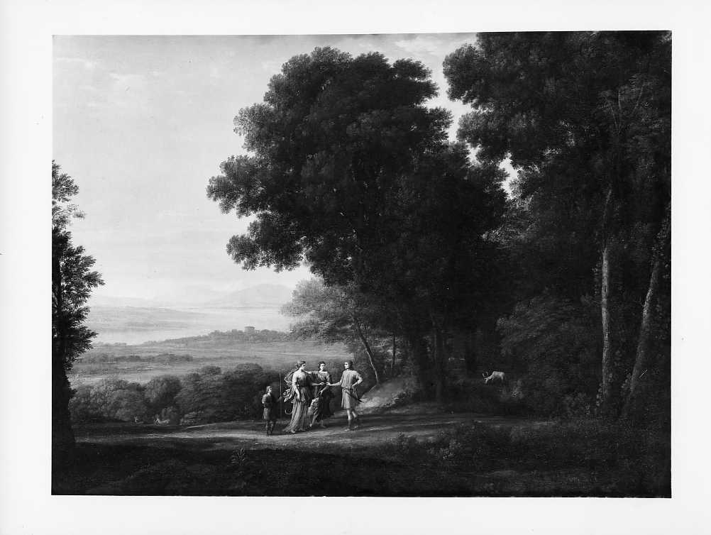 Lorrain, C./ Paesaggio con Cefalo e Procri/ Oakly Park (Inghilterra)/ Coll. Earl of PlymouthThe Trustees of the Chatsworth Settlement (positivo) di Lorrain, Claude, Villani & Figli (ditta) (XX)