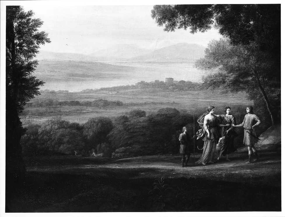 Lorrain, C./ Paesaggio con Cefalo e Procri (part.)/ Oakly Park (Inghilterra)/ Coll. Earl of PlymouthThe Trustees of the Chatsworth Settlement (positivo) di Lorrain, Claude, Villani & Figli (ditta) (XX)