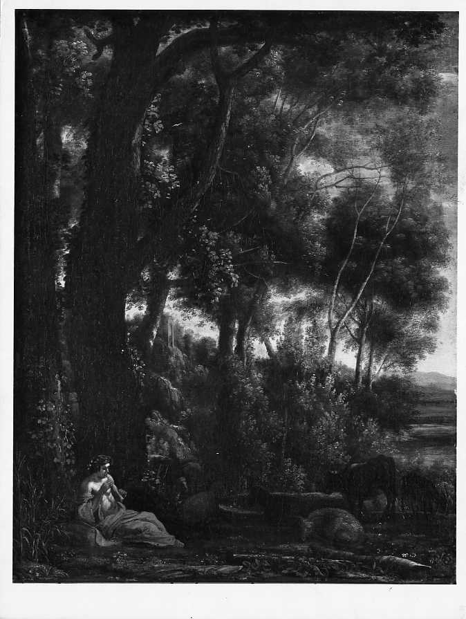 Dipinti - Paesaggio con pastore e armenti (positivo) di Lorrain, Claude, G.F.N. - Gabinetto Fotografico Nazionale (XX)