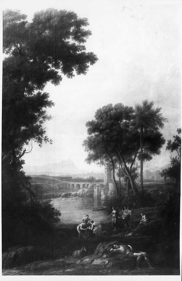 Lorrain, C./ Paesaggio con ritrovamento di Mosè/ Madrid / Museo del Prado (positivo) di Lorrain, Claude, Laboratorio Fotografico del Prado (laboratorio) (XX)