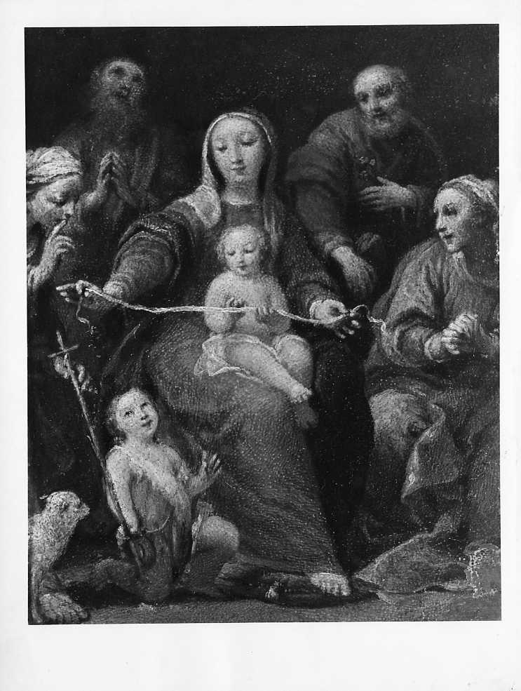 Dipinti - Sacra Famiglia (positivo) di Crespi, Giuseppe Maria, Villani, Achille (ditta) (XX)