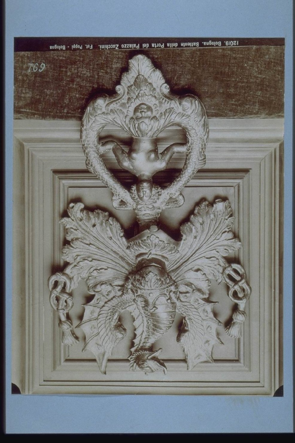 Bologna-Palazzi-Porte (positivo) di Poppi, Pietro (XIX)