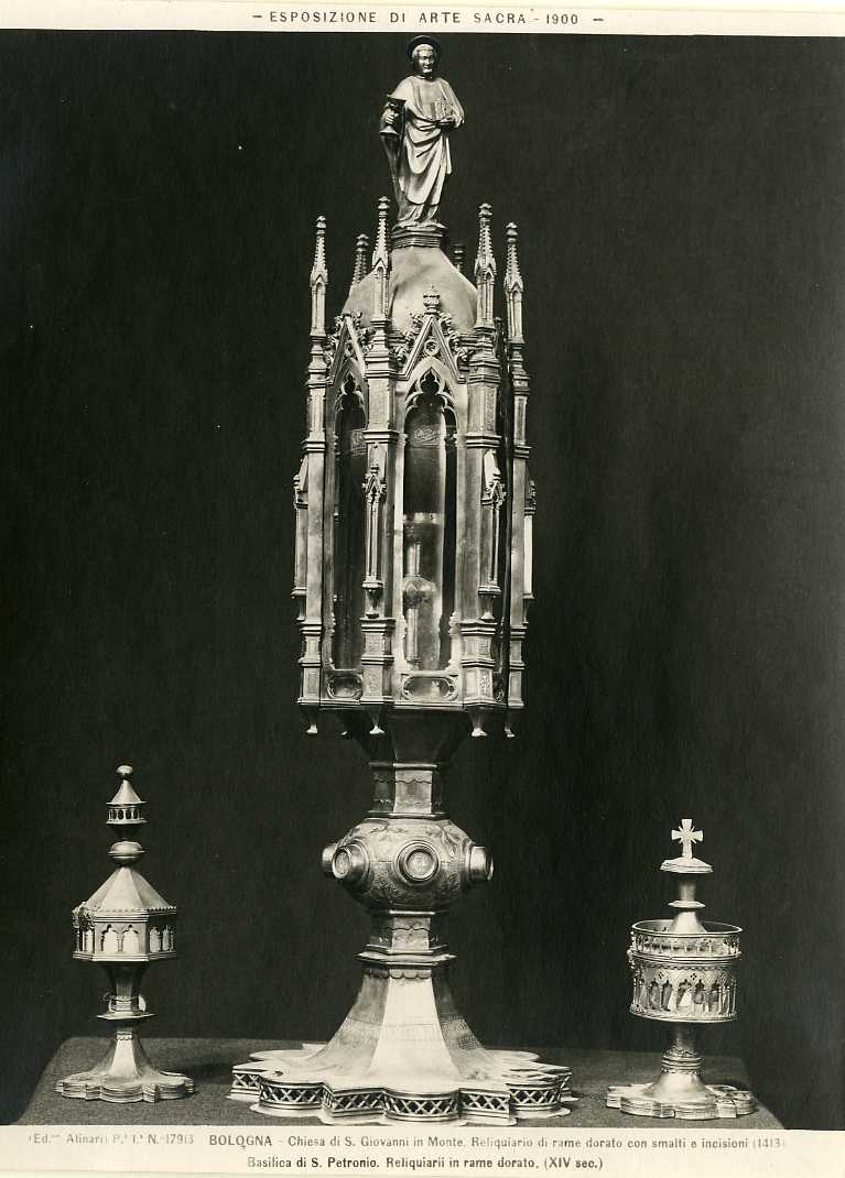 Suppellettile liturgica - Reliquiari (positivo) di Alinari, Fratelli - ambito bolognese (XX)