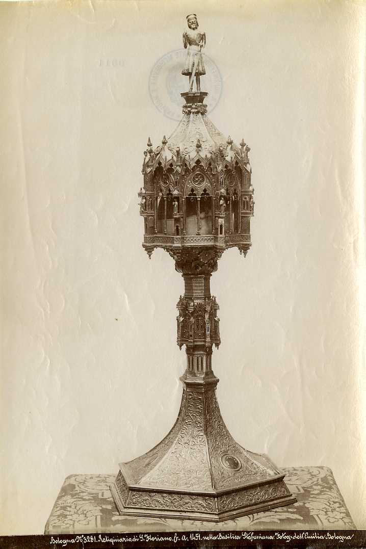 Bologna/ Chiesa di S. Stefano/ Reliquiario di San Floriano/ 1451 (positivo) di Poppi, Pietro (ditta) - ambito Italia settentrionale (XIX/ XX)