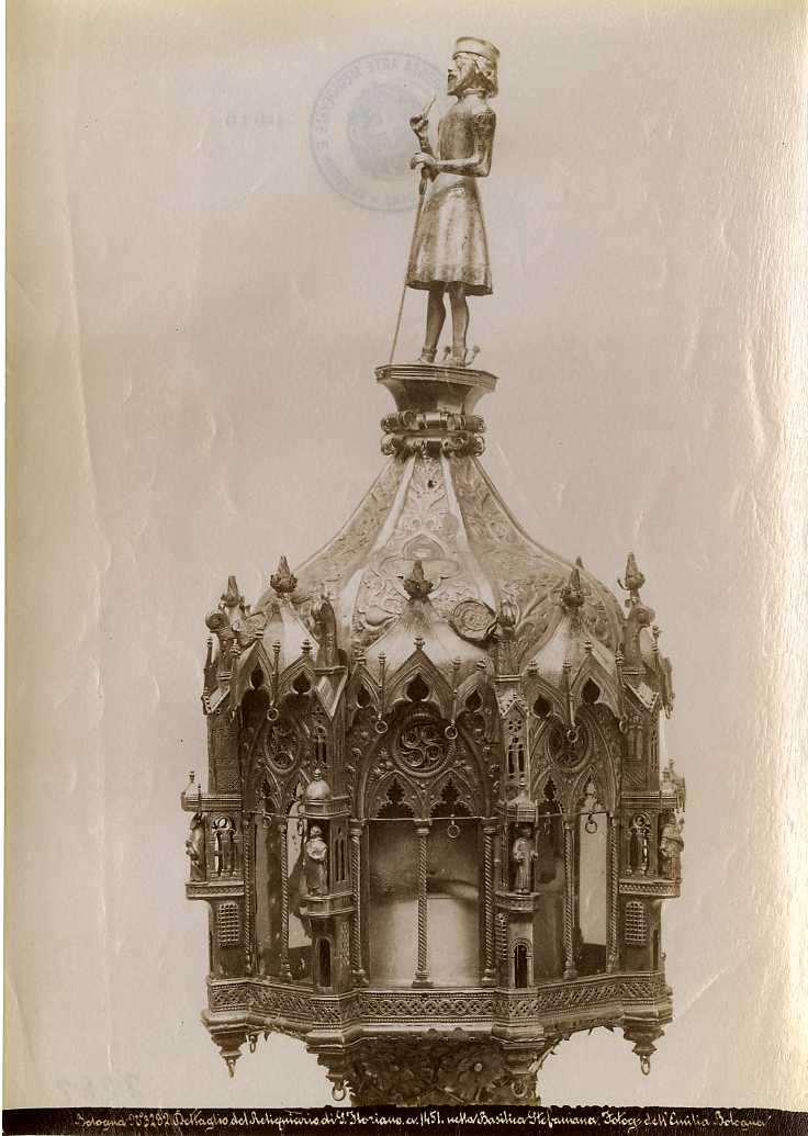 Bologna/ Chiesa di S. Stefano/ Reliquiario di San Floriano, part./ 1451 (positivo) di Poppi, Pietro (ditta) - ambito Italia settentrionale (XIX/ XX)