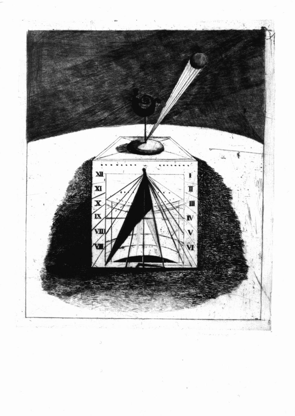 Meridiana (stampa a colori) di Tomanovà Emilie (sec. XX)