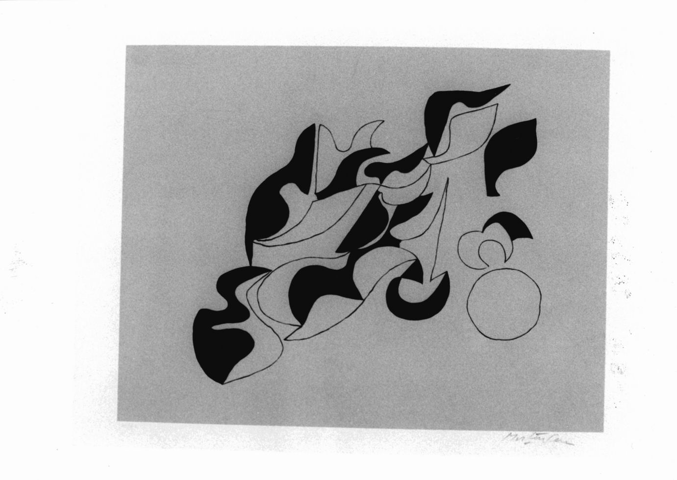 composizione astratta (stampa a colori) di Mortensen Richard (sec. XX)