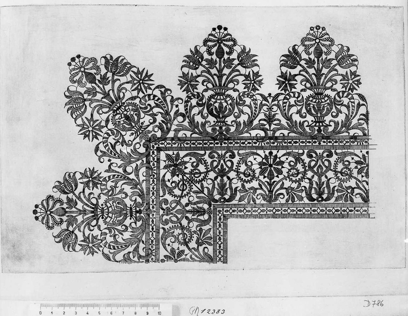 Operetta d'intagliati lavori: un merletto a squadra, libro (stampa tagliata) di Danieli Bartolomeo (prima metà sec. XVII)