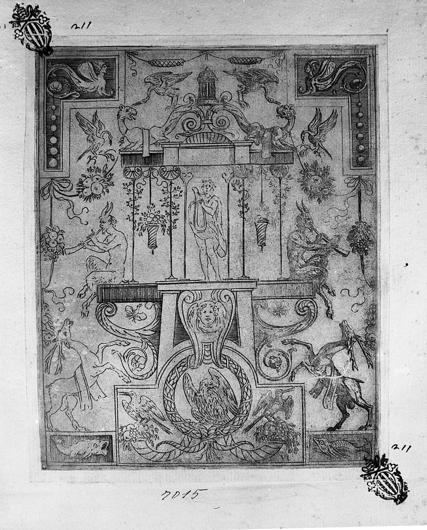 Grottesche, grottesche (stampa smarginata) di Tempesta Antonio (secc. XVI/ XVII)