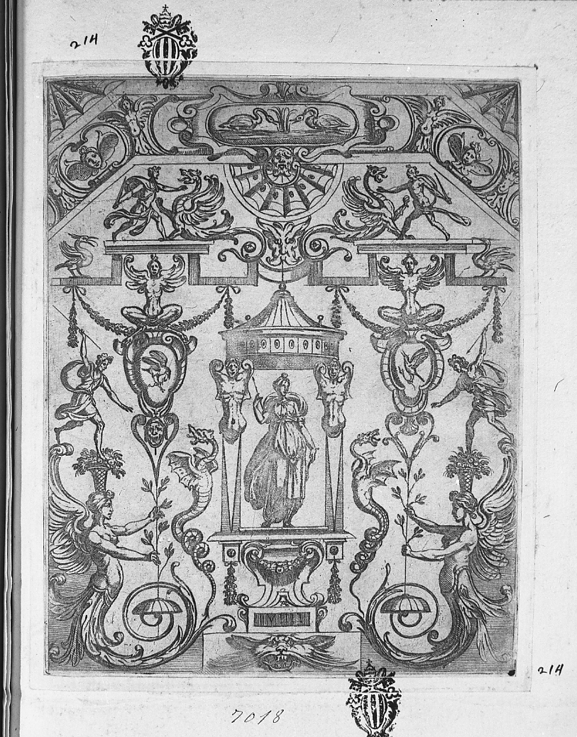 Grottesche, grottesche (stampa smarginata) di Tempesta Antonio (secc. XVI/ XVII)