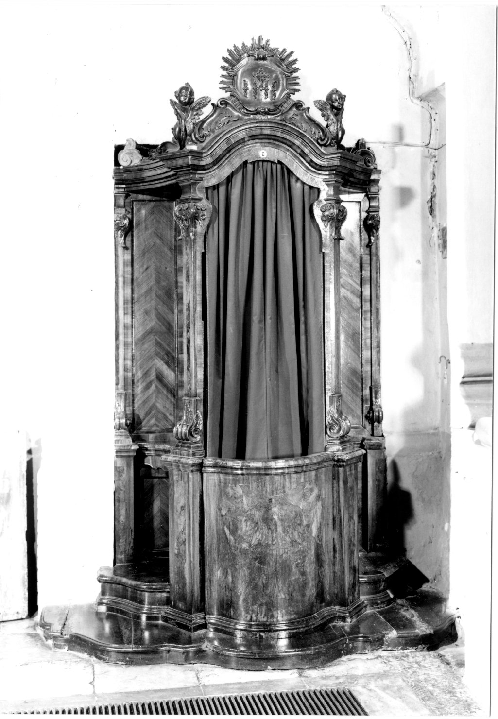 confessionale - manifattura ferrarese (seconda metà sec. XVIII)