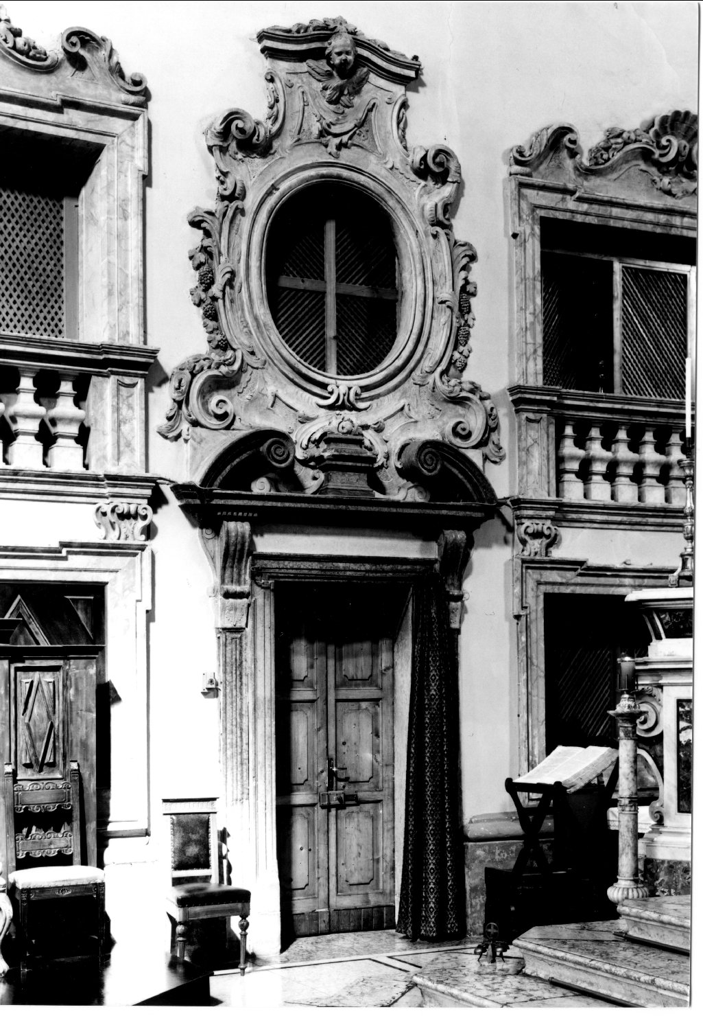 mostra di porta - manifattura ferrarese (sec. XVIII)