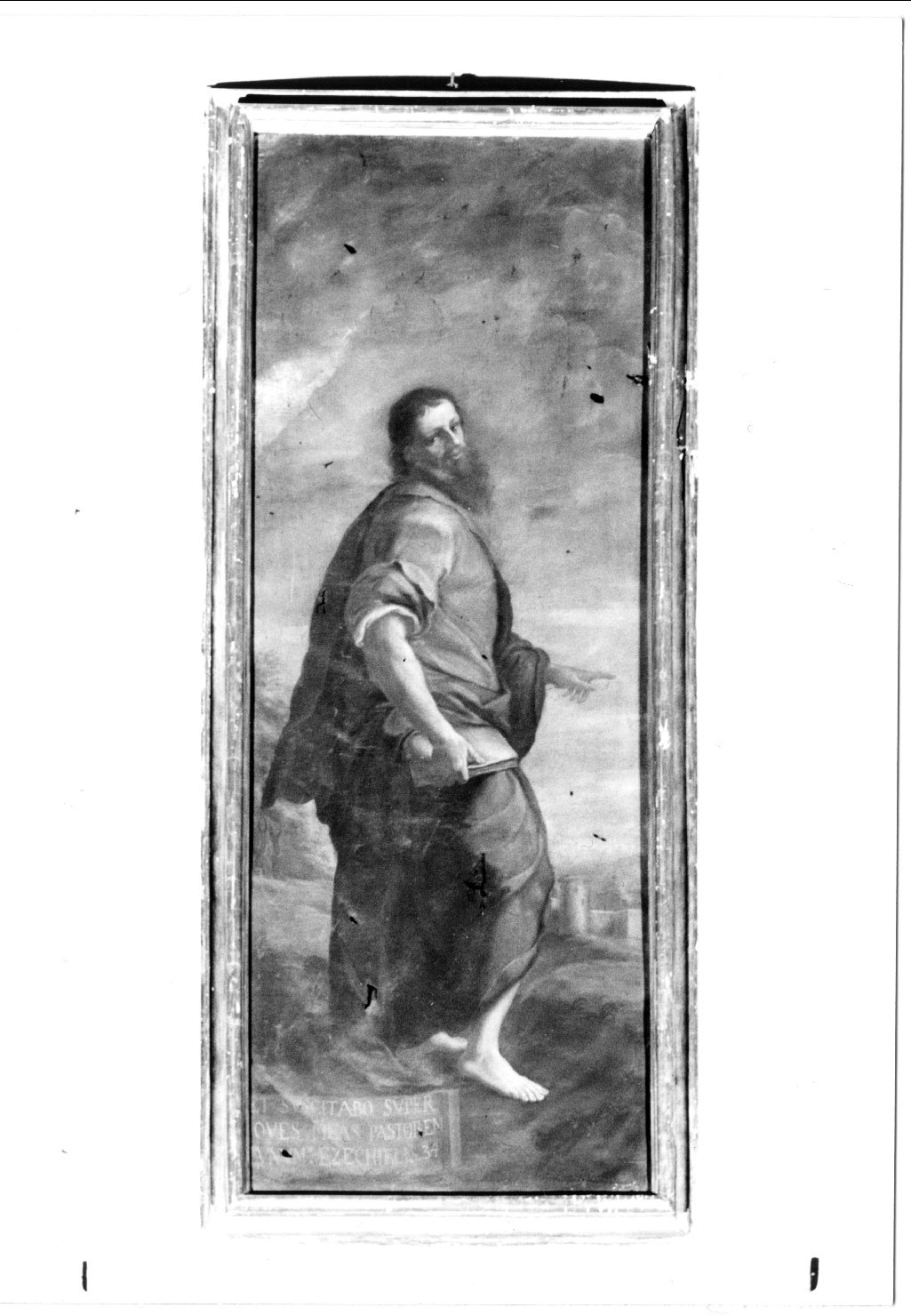 profeta Ezechiele (dipinto) di Pellegrini Francesco (sec. XVIII)