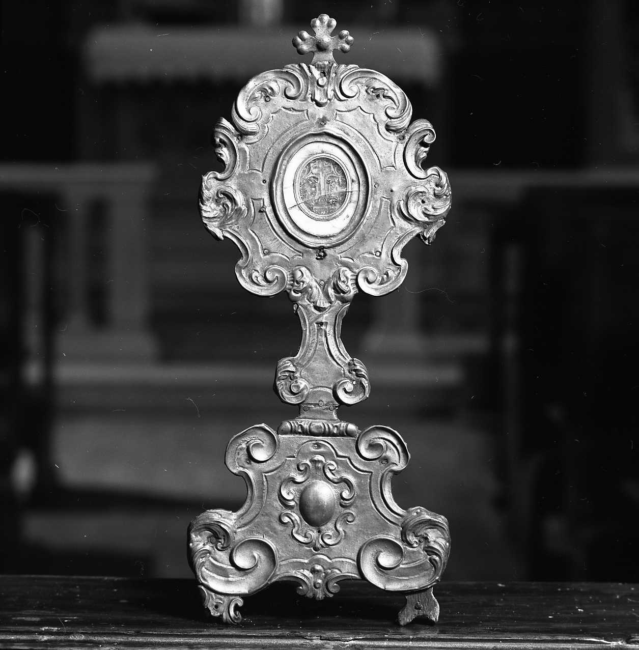 reliquiario - a ostensorio - bottega imolese (prima metà sec. XIX)