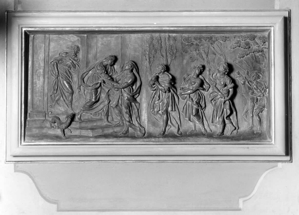 visitazione (rilievo) di Schiassi Filippo (seconda metà sec. XVIII)