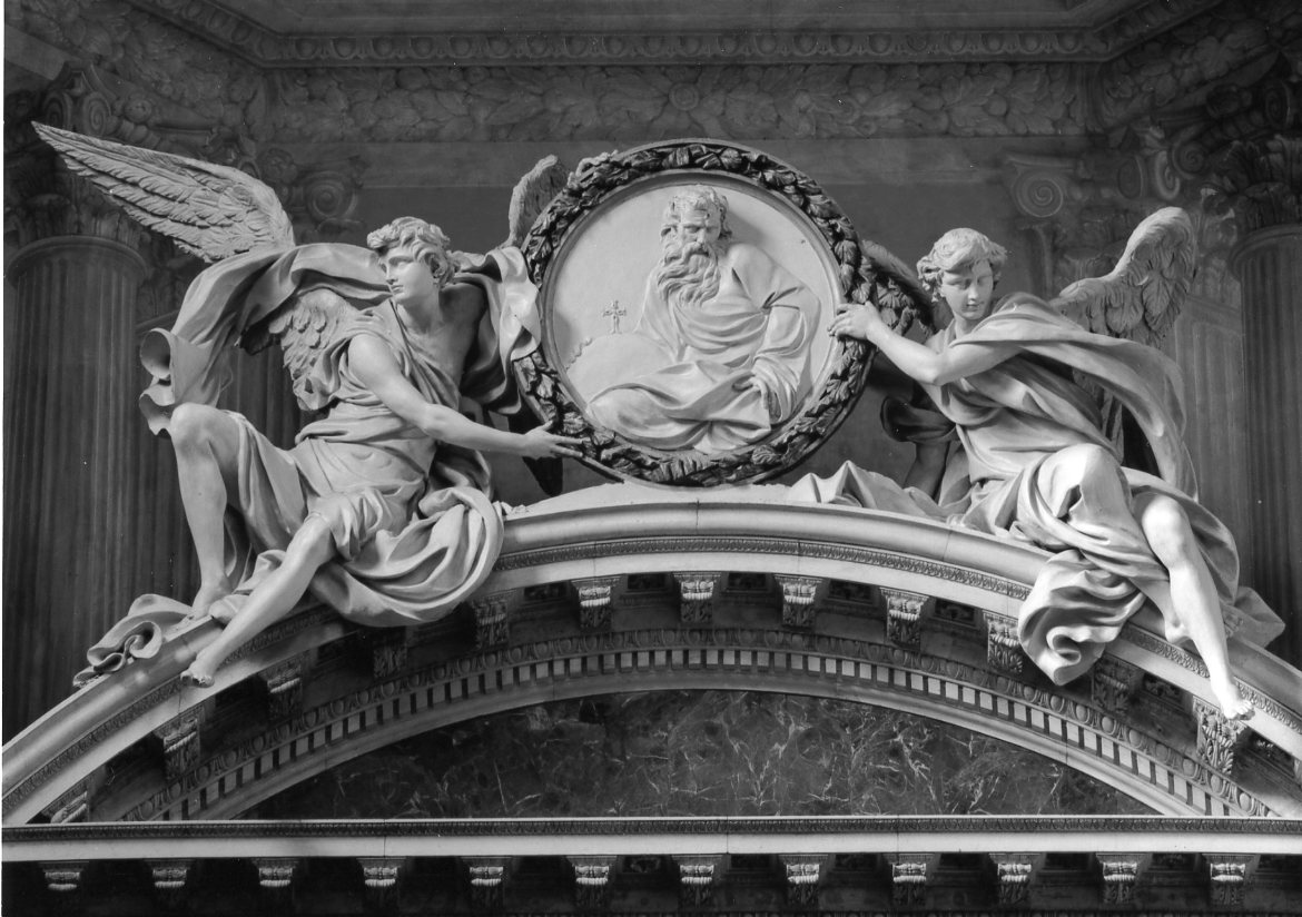 angeli e Dio Padre (scultura) di Rossi Giacomo (sec. XVIII)