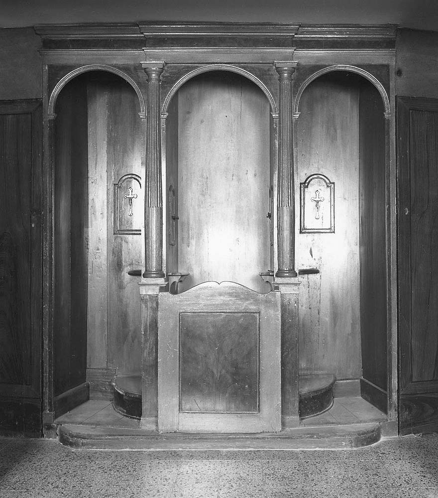 confessionale - manifattura emiliana (sec. XIX)