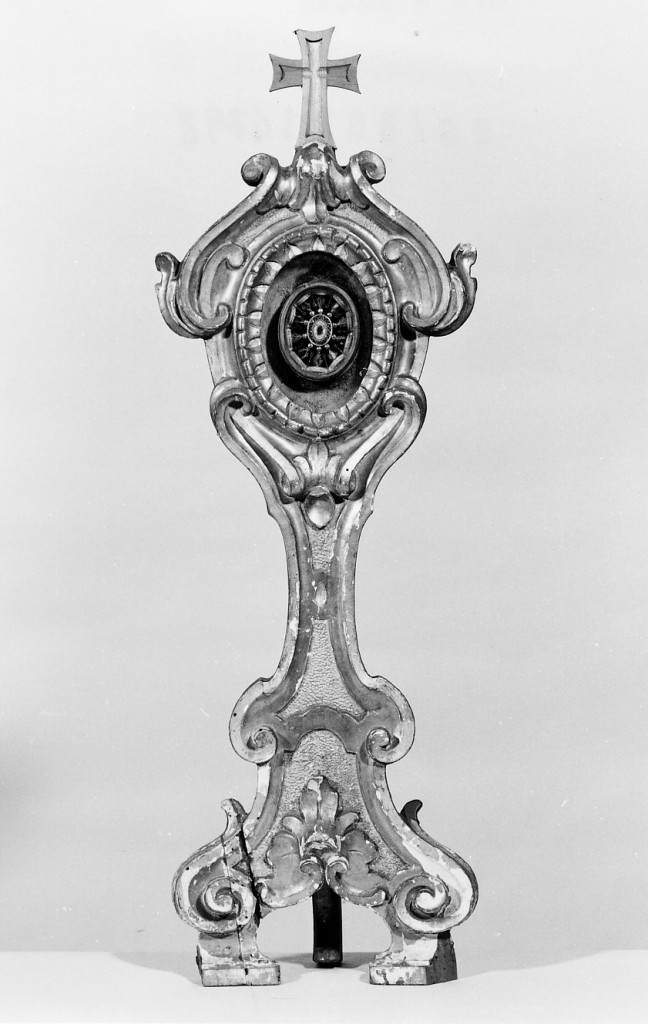 reliquiario - a ostensorio, serie - manifattura emiliana (sec. XIX)