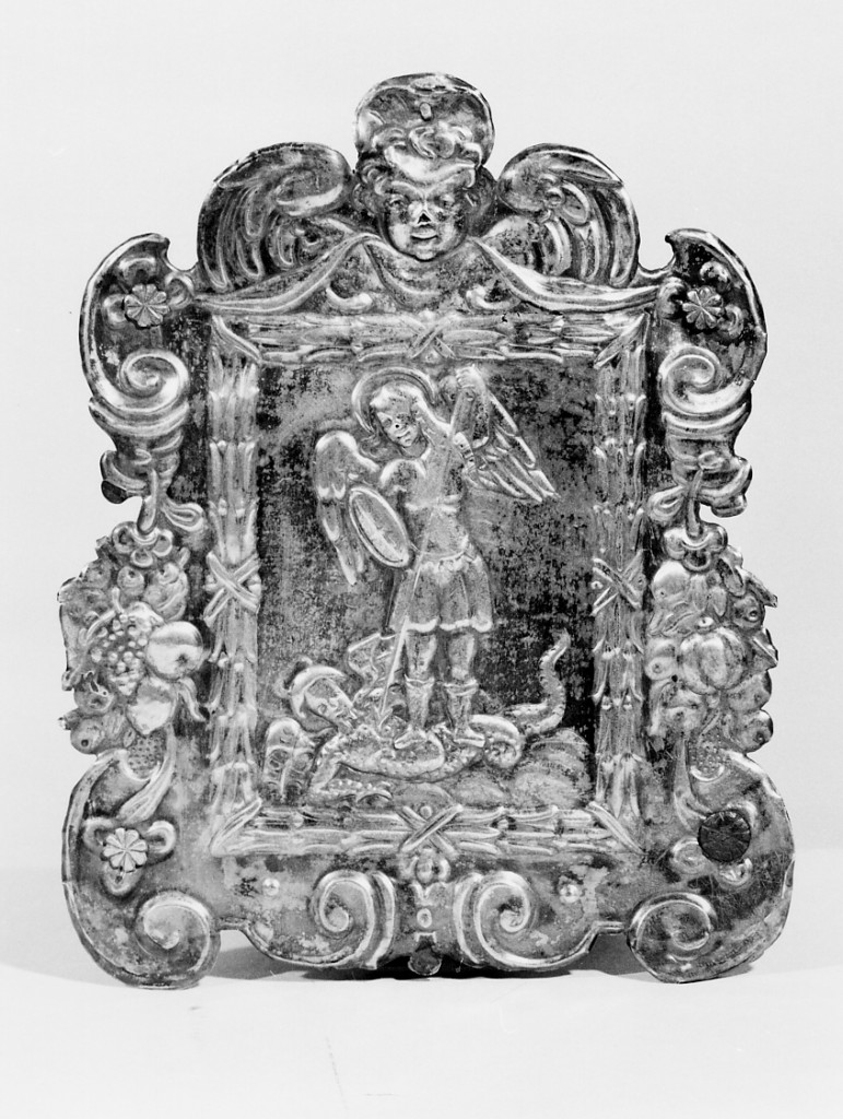 San Michele Arcangelo (pace - a tavoletta) - manifattura emiliana (sec. XVIII)