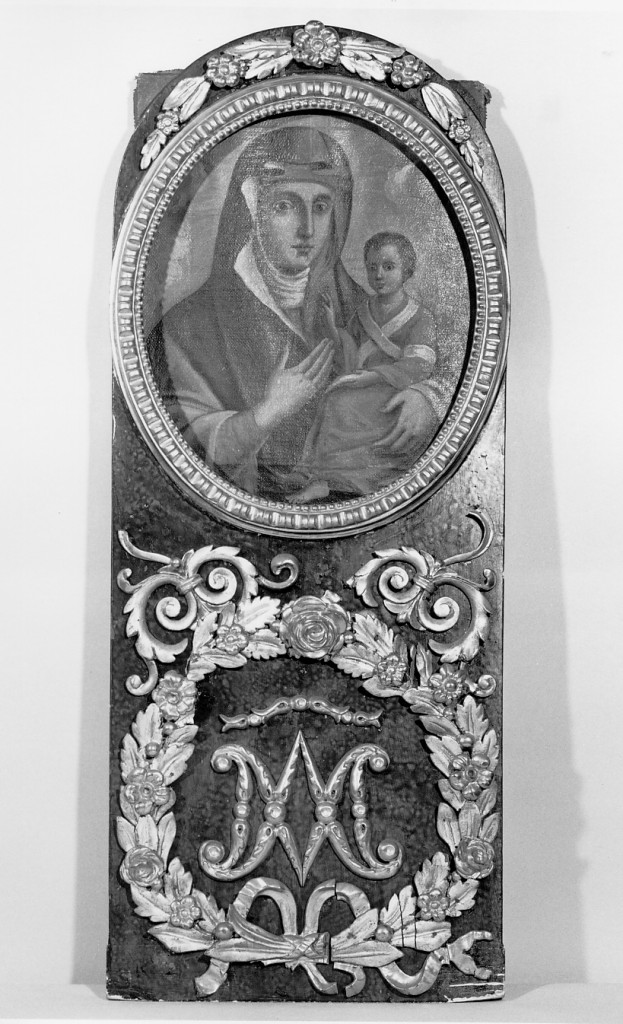 Madonna di San Luca, Madonna con Bambino (macchina processionale, frammento) - ambito emiliano (sec. XIX)