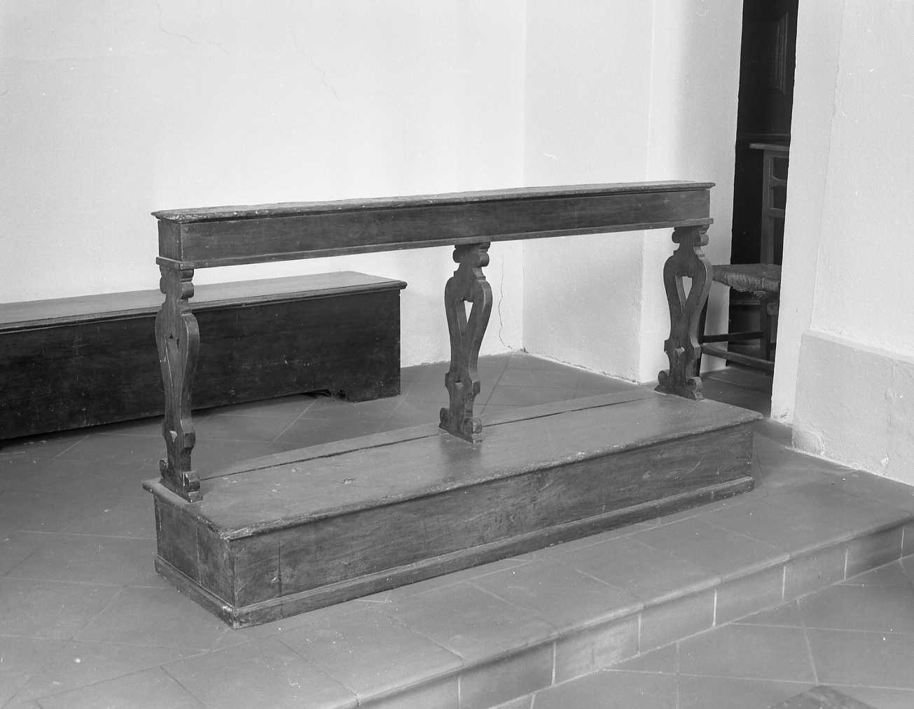 inginocchiatoio, serie - bottega emiliana (secc. XVIII/ XIX)