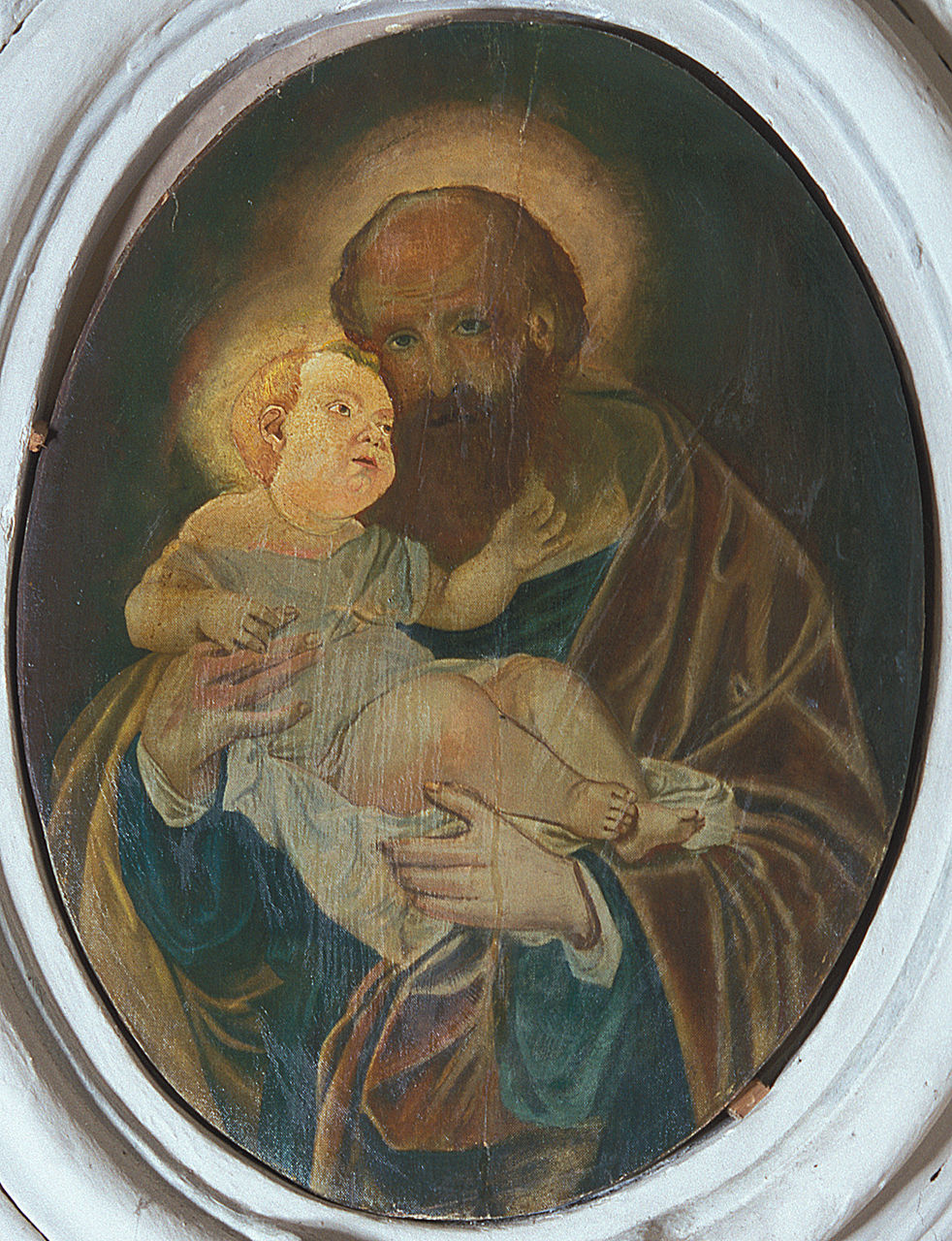 San Giuseppe e Gesù Bambino (dipinto) - ambito ferrarese (prima metà sec. XX)