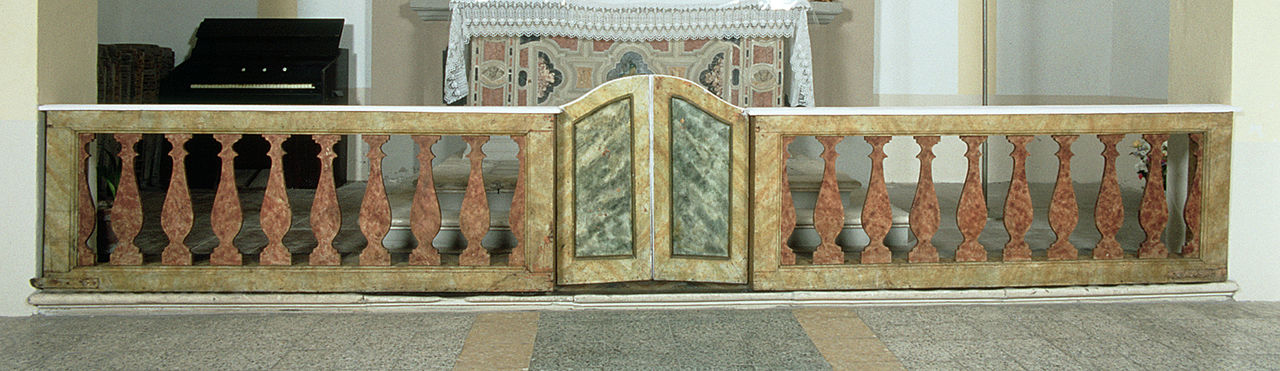 balaustrata - manifattura ferrarese (secc. XVIII/ XIX)