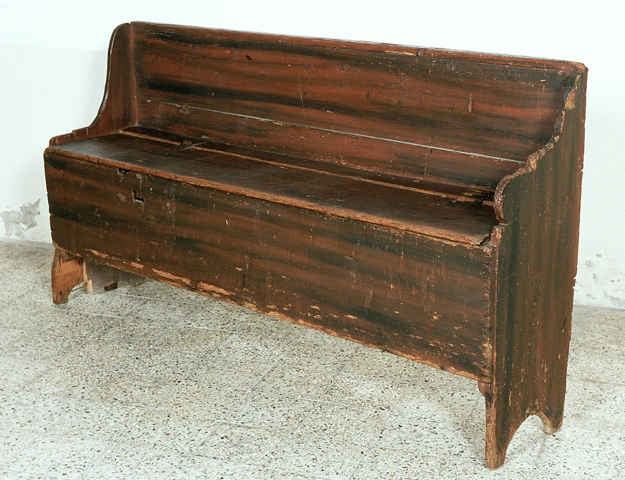 panca - manifattura ferrarese (prima metà sec. XIX)