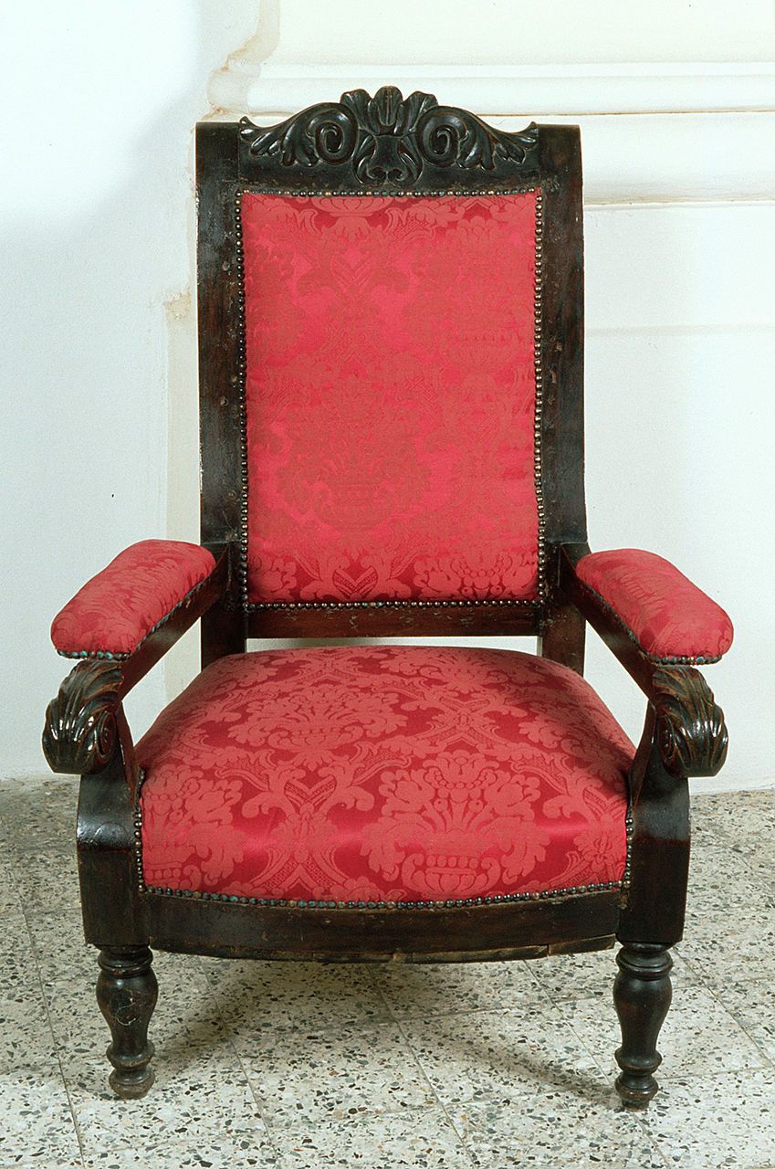 poltrona - manifattura italiana (metà sec. XIX)