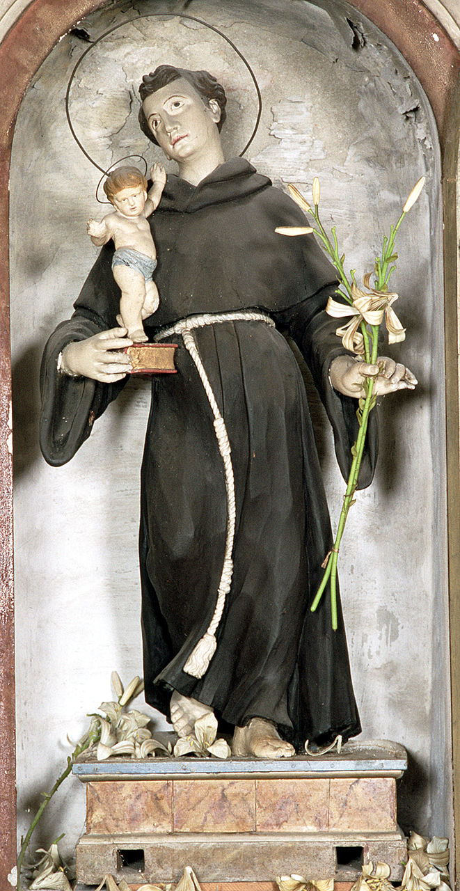 Sant'Antonio da Padova (statua) - ambito ferrarese (sec. XVIII)