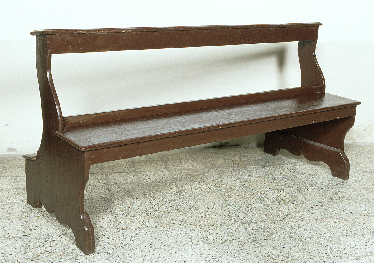 banco da chiesa - manifattura ferrarese (sec. XIX)