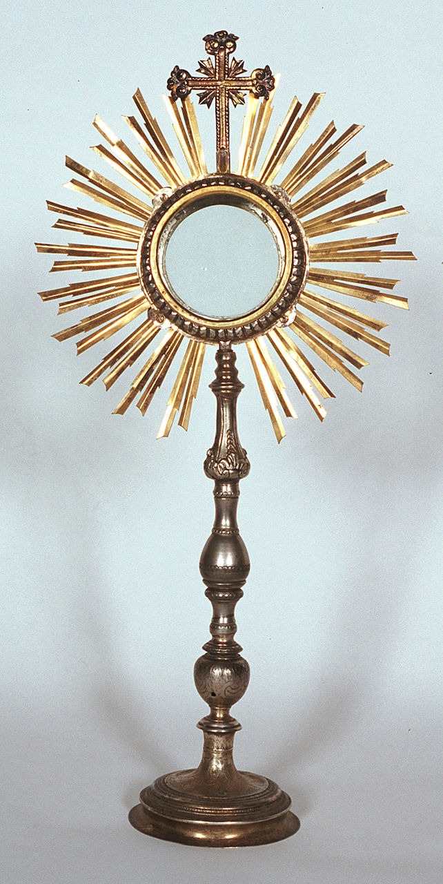 ostensorio - a raggiera - manifattura ferrarese (sec. XIX)